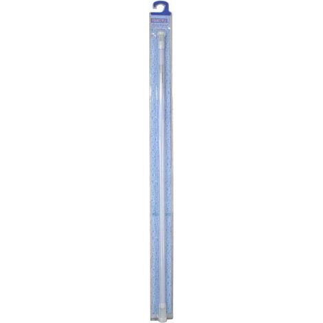 Barre de douche sans robinet - FRANDIS - Extensible 110 à 180 cm - Auto-ajustable - En alu blanc