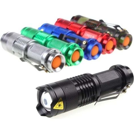 (Vert) Torche portable torche camping lumière stylo clip lumière (1/4)
