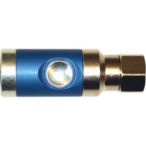 ELMAG Sicherheitskupplung IG 1/4, mit Druckknopf und Drehgelenk DN 7,4, 1 Stk. Packung - SB (1/2)