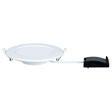 Paulmann Set di pannelli EBL di qualità 92059-Pannello LED da incasso rotondo, luce 4000 K, bianco neutro, IP44, resistente agli spruzzi d'acqua, lampadina inclusa fest verbaut, 12 W, Ø 170mm (1/3)