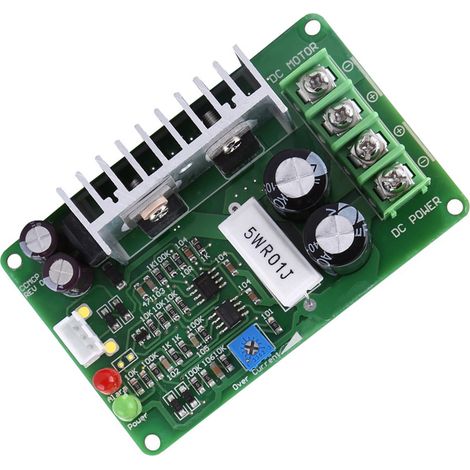 Contrôleur de vitesse de moteur CC PWM amélioré avec protection contre les surintensités DC10-40V 15A (1/5)