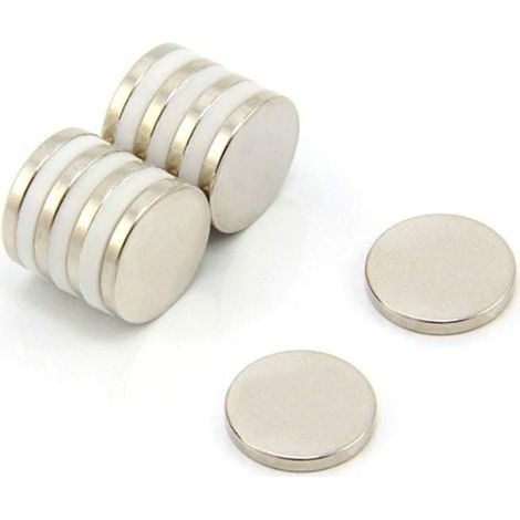 Magneta Neodimio N52 Ultra High Performance Per Arti, Mestieri, Produzione Di Modelli, Fai -Da -Te, Hobby, Ufficio E Casa - 15mm Dia x 2mm Di Spessore - Pacchetto Di 10kg Di 10 (1/2)