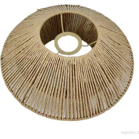 Abat-jour plafonnier en papier - Jaune clair - Classique - Diamètre 30 cm (1/4)