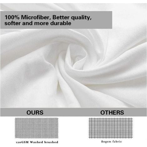 Set Lit 90x190 cm Animal Chien, Housse de Couette + 1 Taies en Microfibre pour Chambres Spacieuses et Hôtels de Standing - O3H (1/4)