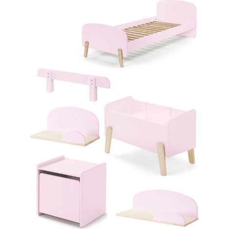 Combinaison de chambre d&039enfant 7 Kiddy-rose