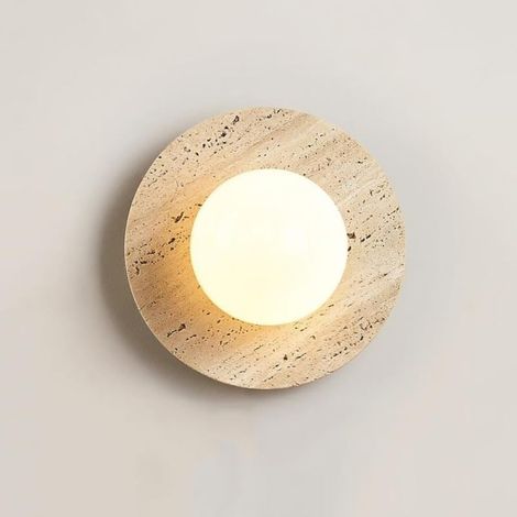 Lámpara de techo semicubierta de estilo retro con globo de cristal blanco lechoso, base de mármol y bombilla G9 de 3000K.