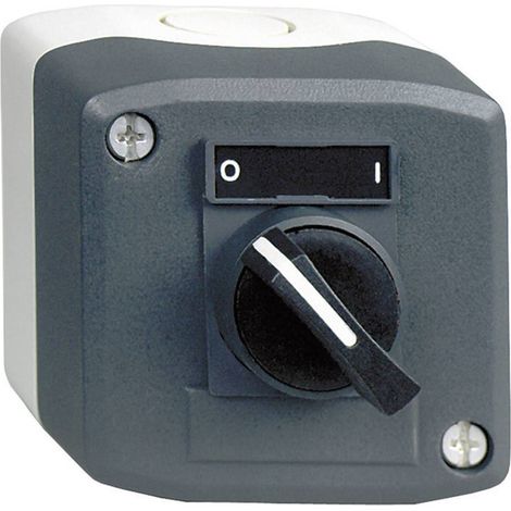 Schneider Electric – Commutateur Harmony 1 bouton tournant Ø22 à manette – Intensité 10A – Tension 230V – Type de contact 1F – XALD134