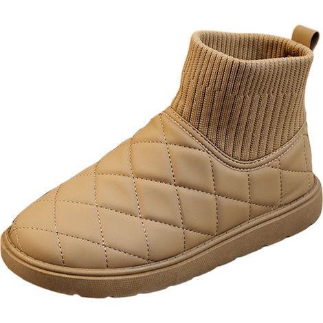 1 paire bottes de neige, imperméables et fourrées, légères, semelle antidérapante, pour activités hivernales (1/5)