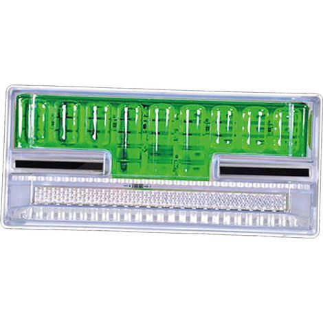 Feux de position latéraux à LED 24 V 10 W pour voiture, camion, remorque, poids lourd, éclairage extérieur IP68, orange-vert (1/5)
