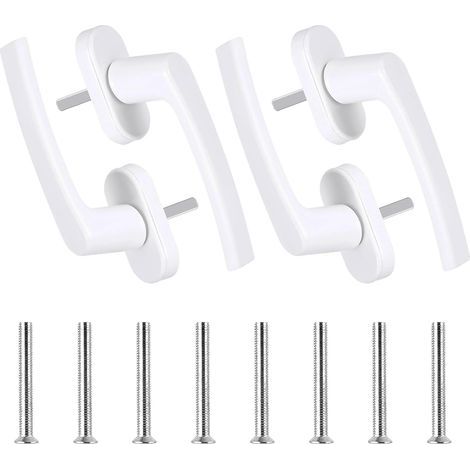 PVC-Fenstergriffe, weiße Aluminium-Fenstergriffe, Sicherheitsschlösser für Fenster, Türgriffe für PVC-Fenster und -Türen (1/5)