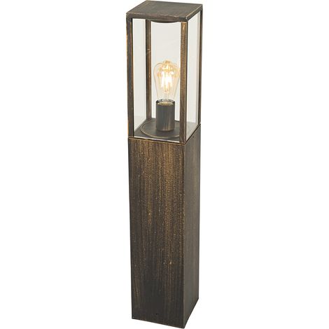 QAZQA Palo da giardino charlois - Industriale - Alluminio,Vetro - Oro/Ottone - Oblungo Max. 1 x Watt (1/5)