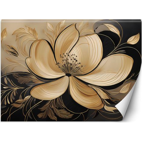 Papier peint Fleurs Feuilles Glamour 100x70 (1/5)