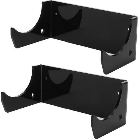 Étagère murale de rangement pour skateboard et snowboard, noire, lot de 2 (1/5)