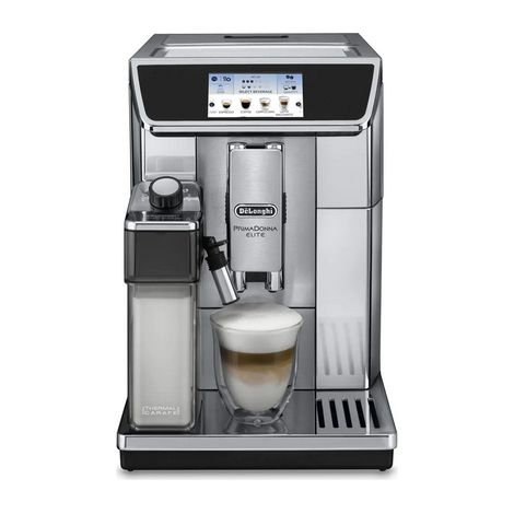 DELONGHI ECAM 650.75.MS Machine expresso automatique avec broyeur PrimaDonna Elite - Inox (1/4)