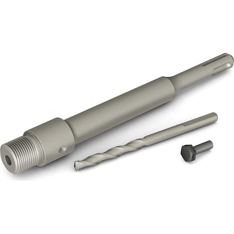 Adaptateur SDS Plus 200mm + Foret de Centrage, pour Scie à Cloche Trépan Couronne Carotteuse (1/5)