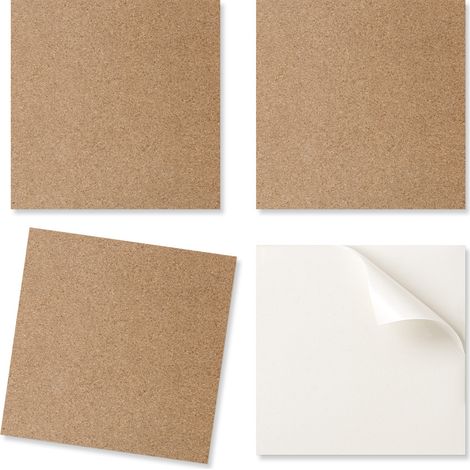 Baldosas de vinilo autoadhesivas con textura de material natural, 20x20x20 cm.