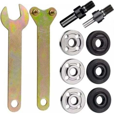 Kit di conversione da trapano elettrico a smerigliatrice angolare, asta di collegamento per trapano manuale da 6 mm e 10 mm con chiave, set di adattatori per mandrino per levigatura, smerigliatura e l