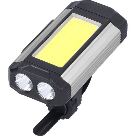 Multifunktionale Fahrradlampe mit 1000 Lumen, wasserdicht, USB-Ladefunktion, Magnetverschluss, geeignet für Arbeit, Wartung und Outdoor-Aktivitäten, grau (1/5)