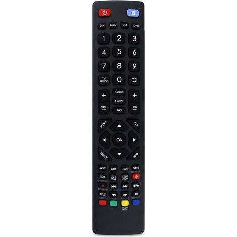 Télécommande de Remplacement pour TV Compatible Technika et Sharp, Modèle DH-2096, Sans Configuration (1/5)