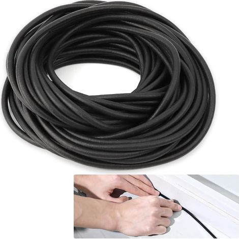 Round Rubber Seal 10 m x Diameter 6 mm High Temperature Resistant for Sealing Windows Walls (1/5)