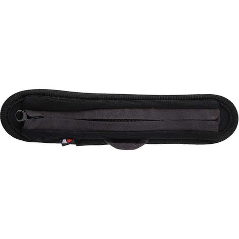 Housse de casque audio épaisse avec fermeture éclair et arceau fermé - petite taille - noire (1/5)