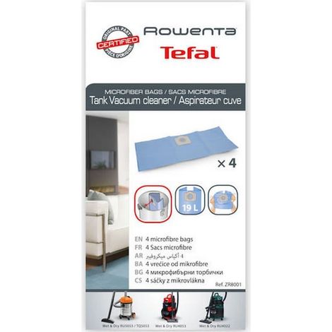 Sacs aspirateur par 4, zr8001 ra-zr80.0 - aspirateur (1/2)