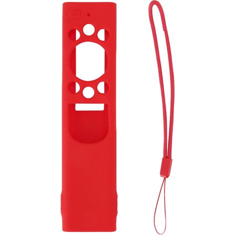 Funda protectora de silicona a prueba de golpes para el mando a distancia solar Samsung TM2180EcoBN59 (roja)