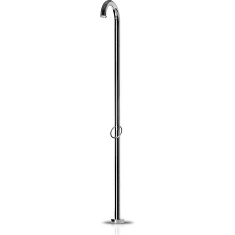 Douche extérieure JEE-O Original 01 - inox brossé - autoportante - raccordement 2 x G 1/2