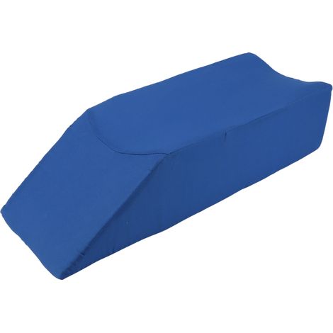 Keilkissen zur Körperpositionierung, Keilkissen zur Anhebung der unteren Extremitäten, zur Unterstützung einer korrekten Körperhaltung, 60 x 28 x 15 cm, blau (1/5)