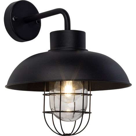 BRILLIANT lampe Portland applique murale d'extérieur suspendue noir 1x A60, E27, 60W, adapté aux lampes standard (non incluses) Échelle A ++ à E Classe de protection IP: 44 - étanche aux éc (1/3)