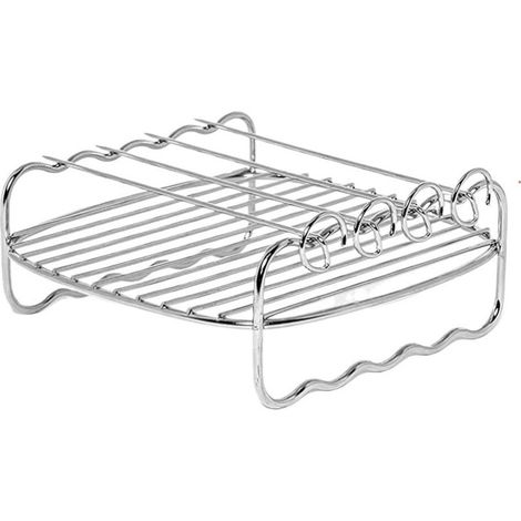 Grilles compatibles pour friteuse à air chaud, grilles de four carrées/rondes/rectangulaires, accessoires pour friteuse à air chaud. (1/4)