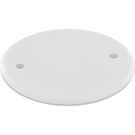 Couvercle de finition plein Ø120 mm entraxe 78 mm – Obturateur avec caches de protection – Pour faux-plafond sécurisé – BLM