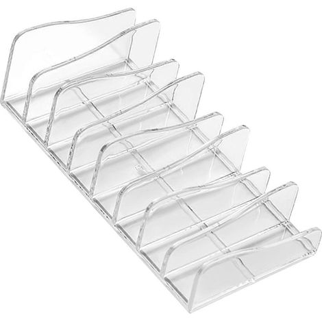 Étagère de bureau pour fards à paupières, organisateur de palette de maquillage en plastique transparent à plusieurs compartiments, support de rangement pour cosmétiques (1/5)