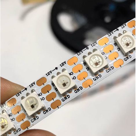 Bande LED flexible RGB WS2815 sk6813 de 10 mm, 12 V, 120 LED, avec reprise après interruption et affichage pixel par pixel de 120 pixels.
