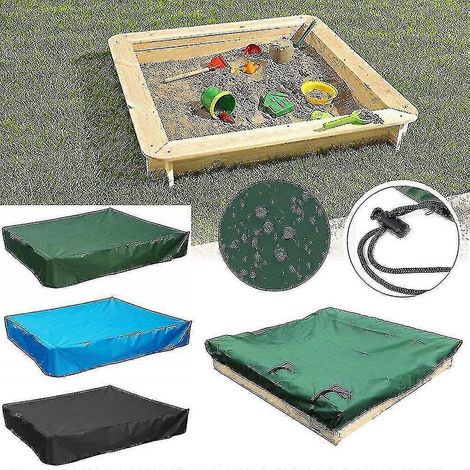 Bâche de protection anti-poussière pour bac à sable et piscine (taille, couleur : 200 x 200 cm - vert) (1/5)