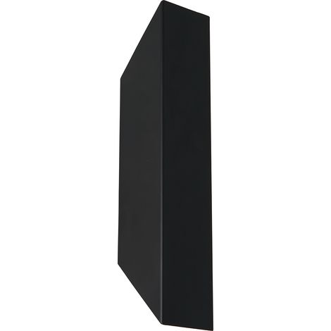 Applique murale noire trapèze haut/bas 2xGU10 Luminex
