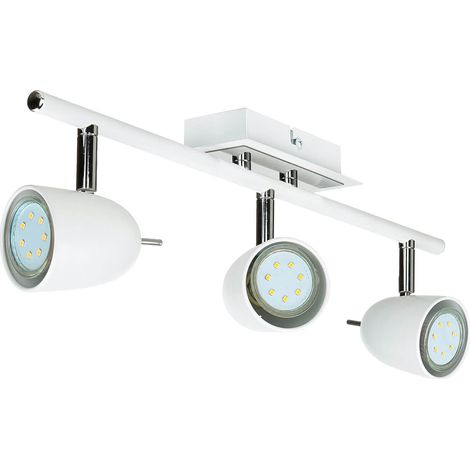 Stylische Deckenlampe in Weiß Retro Stil 3x GU10 (1/5)