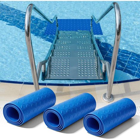 Lot de 3 tapis antidérapants pour échelle de piscine, 90 x 23 cm, protection des marches. (1/5)
