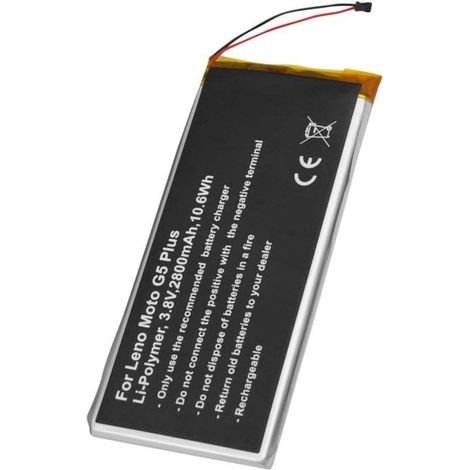 Batterie Li-Polymer 3.8V pour Smartphone Moto G5 Plus Compatible HG40 Noir