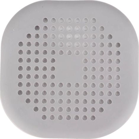 Filtre d'Évier Anti-Odeurs pour Salle de Bain et Cuisine - Grille de Douche et Évacuation en Plastique Gris