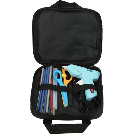 Pistolet à colle chaude professionnel électrique 220V avec 20 bâtons de colle thermofusible, prise UE, lot complet (1/5)