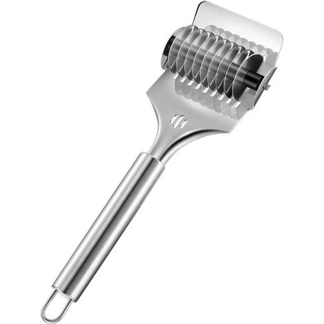 Coupe-Pates - Coupe-Pates Manuelle en Acier Inoxydable avec 9 Lames - Pour Pates Fraiches Maison - 8 Spaghettis par Coup - 1 Pièce (1/5)