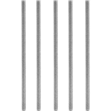 M6 X 150mm 304 Acier inoxydable Entièrement fileté Rod Bar Studs Hardware 5 Pcs (1/5)