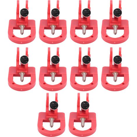 Verrou de disjoncteur SKS10 Lot de 10 Nylon PA66 robuste Compatible disjoncteurs miniatures largeur ≤20mm Sécurité industrielle (1/5)