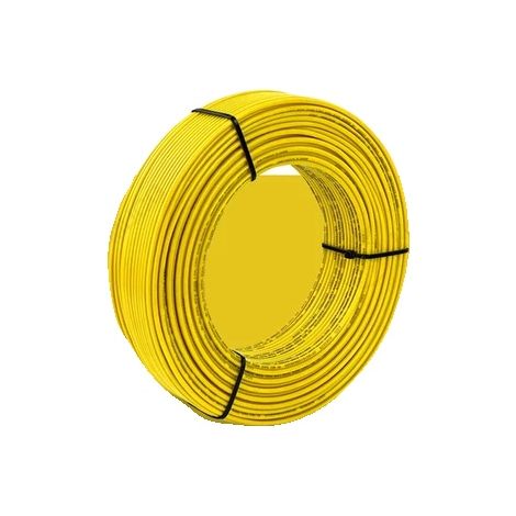 Fil de cuivre, 100 m/rouleau, câble électrique, jaune, 100 m, 20 AWG - 05 mm 2 (1/2)