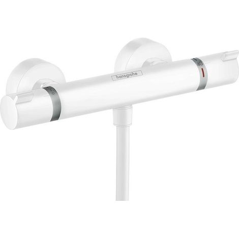 mitigeur Thermostatique douche blanc mat
