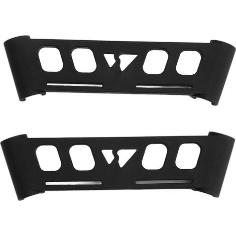 Lot de 2 étagères latérales camping noir nylon portables support vaisselle extérieur à boucle latérale (1/5)
