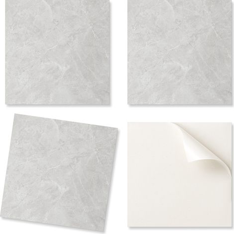 Paquete de baldosas de vinilo estampadas - Decoraci贸n de dormitorio con dise帽o de piedra natural 20x20x20 cm