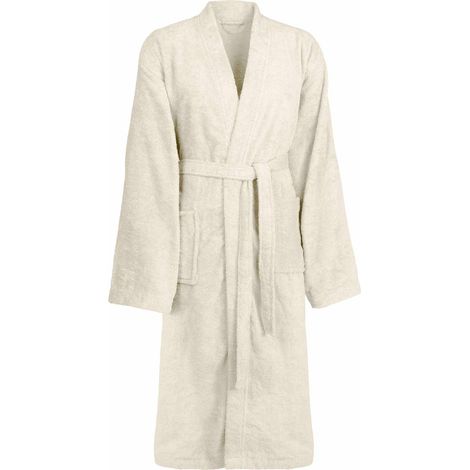 vidaXL Peignoir KINN Crème M Coton (1/5)