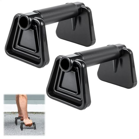 Krachtpomp, 2 polsen, krachtpomp, push-up, bar, fitnessmateriaal, sportmateriaal voor thuis, voor pompplank, krachttraining, accessoires voor fitness en krachttraining (1/5)